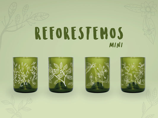 Mini Reforestemos Juego de 4 Vasos