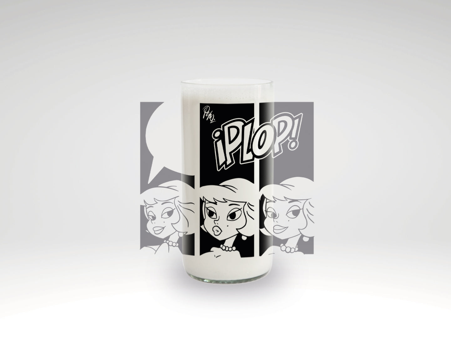 YAYITA - Condorito 2 Vaso Green Glass