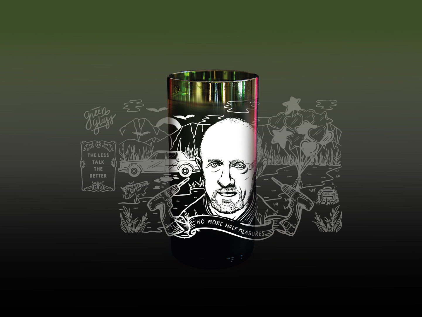 Breaking Glass - Juego de 6 Vasos - 500 ml