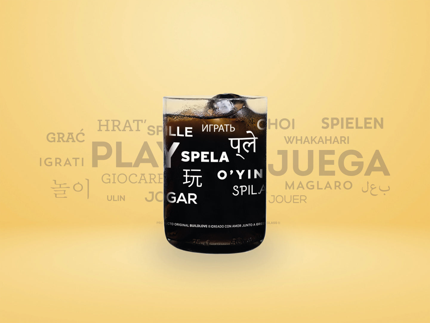 PLAY - Happy glass vasos Green Glass