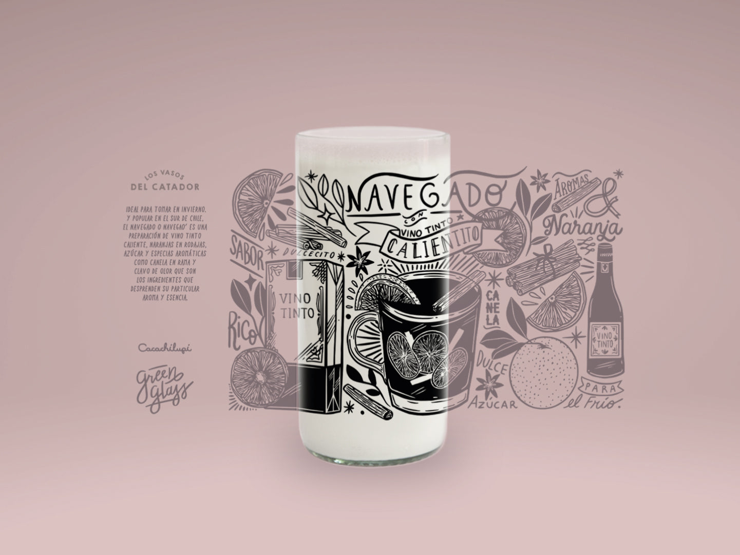 NAVEGADO - Catador Vasos Green Glass