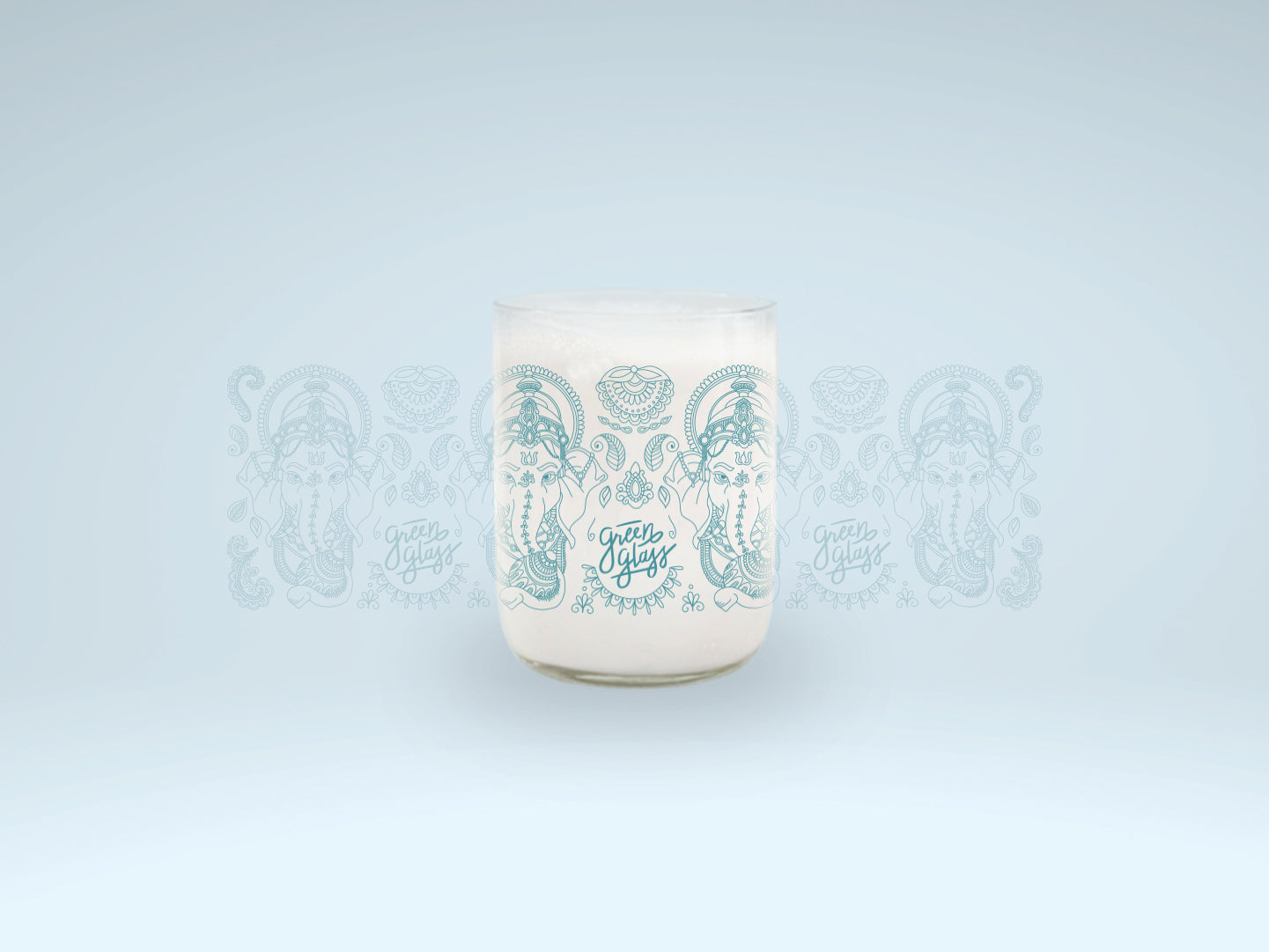 Vaso Ganesha del Hindú color transparente 200 ml