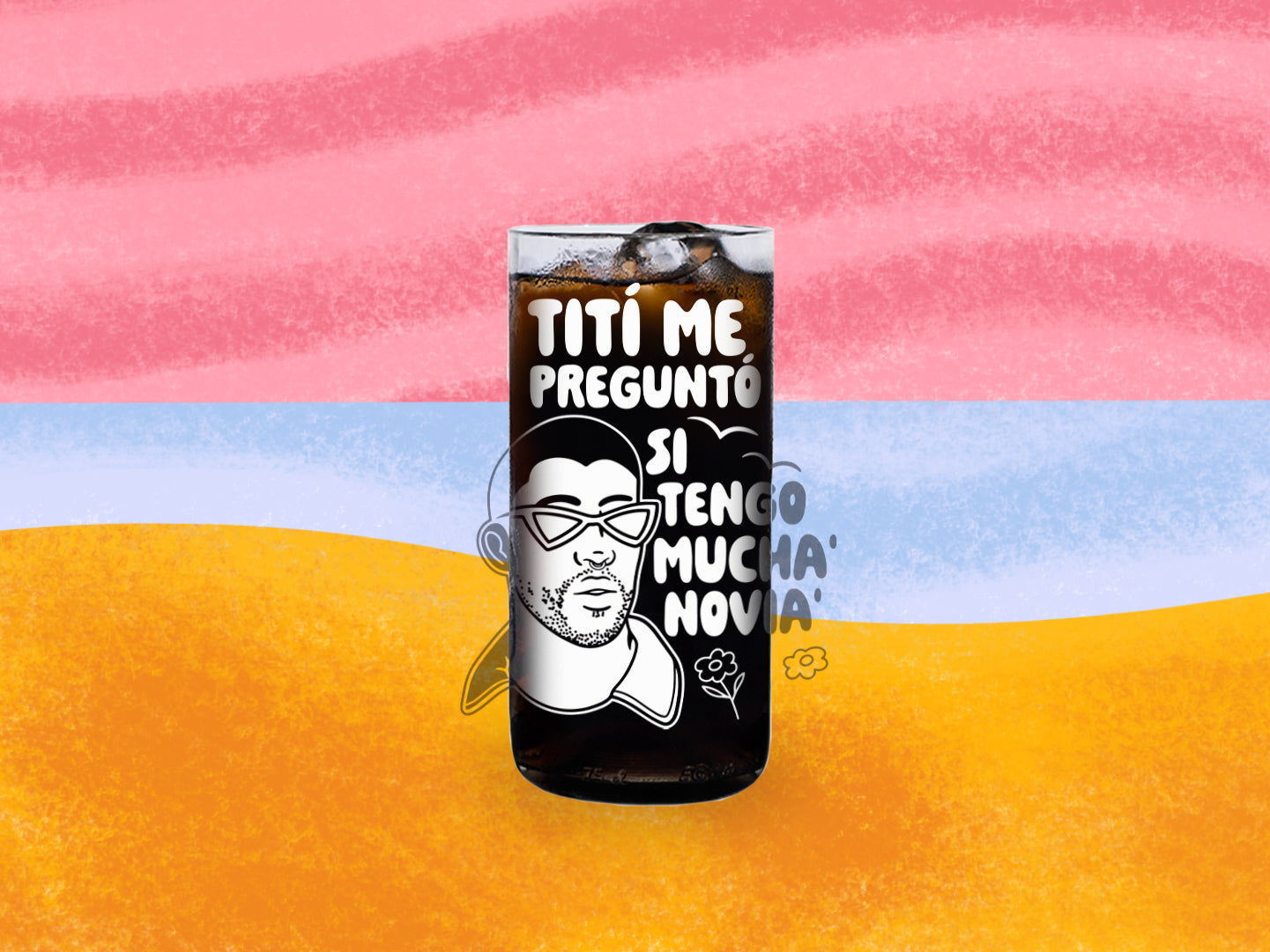 TITÍ ME PREGUNTÓ - Vaso Bunny Glass Green Glass