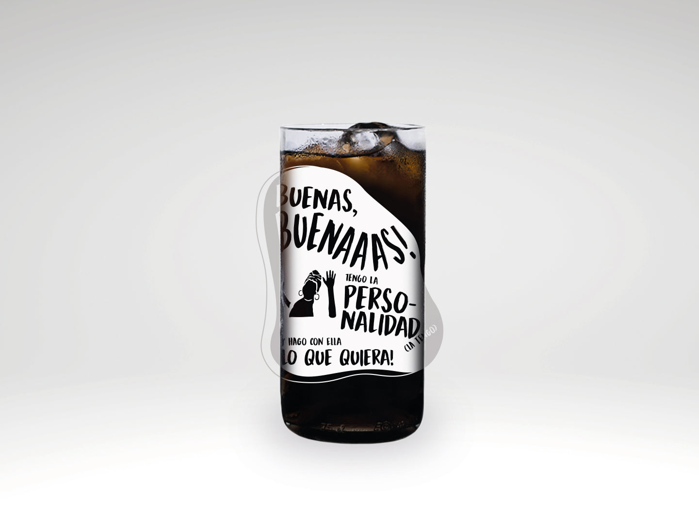 Vaso TikTok Buenas, Buenaaas!... color transparente 500ml