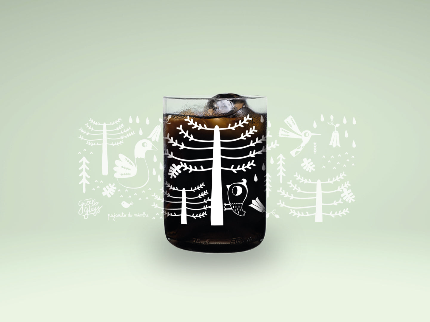 Flora & Fauna - Juego de 4 Vasos - 330 ml