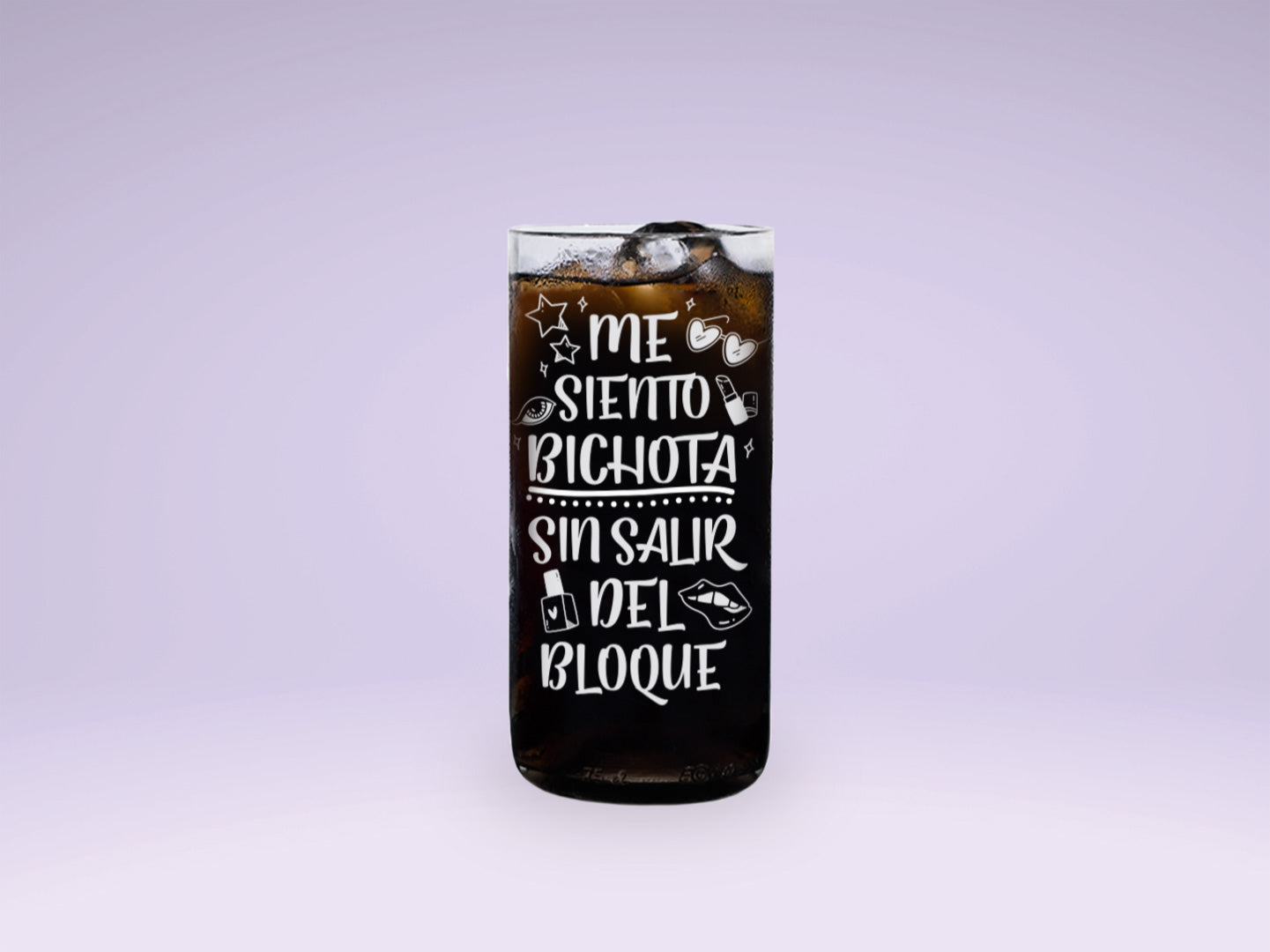 Vaso Bichota de Karol G color transparente 500ml