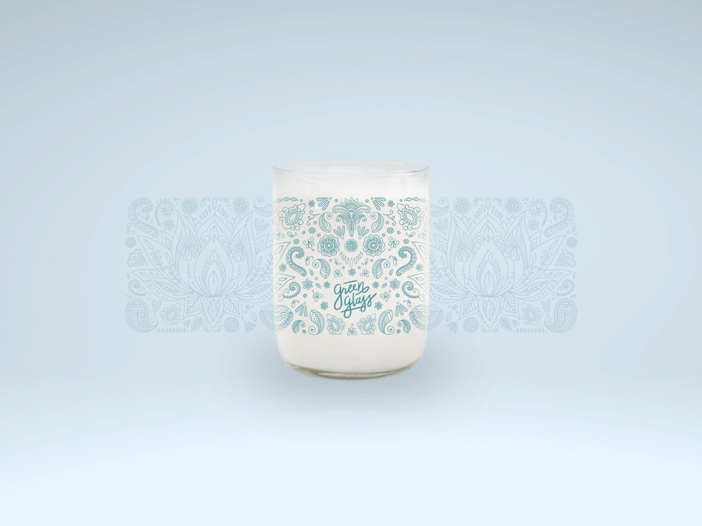 Vaso Flor de Loto de los pueblos orientales color transparente 200ml