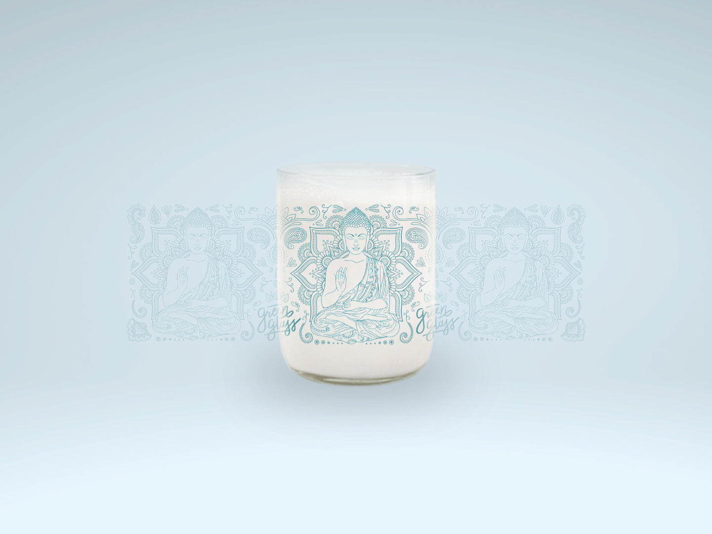 Vaso Buda (iluminación) de la religión Budista color Tranaparente 200ml