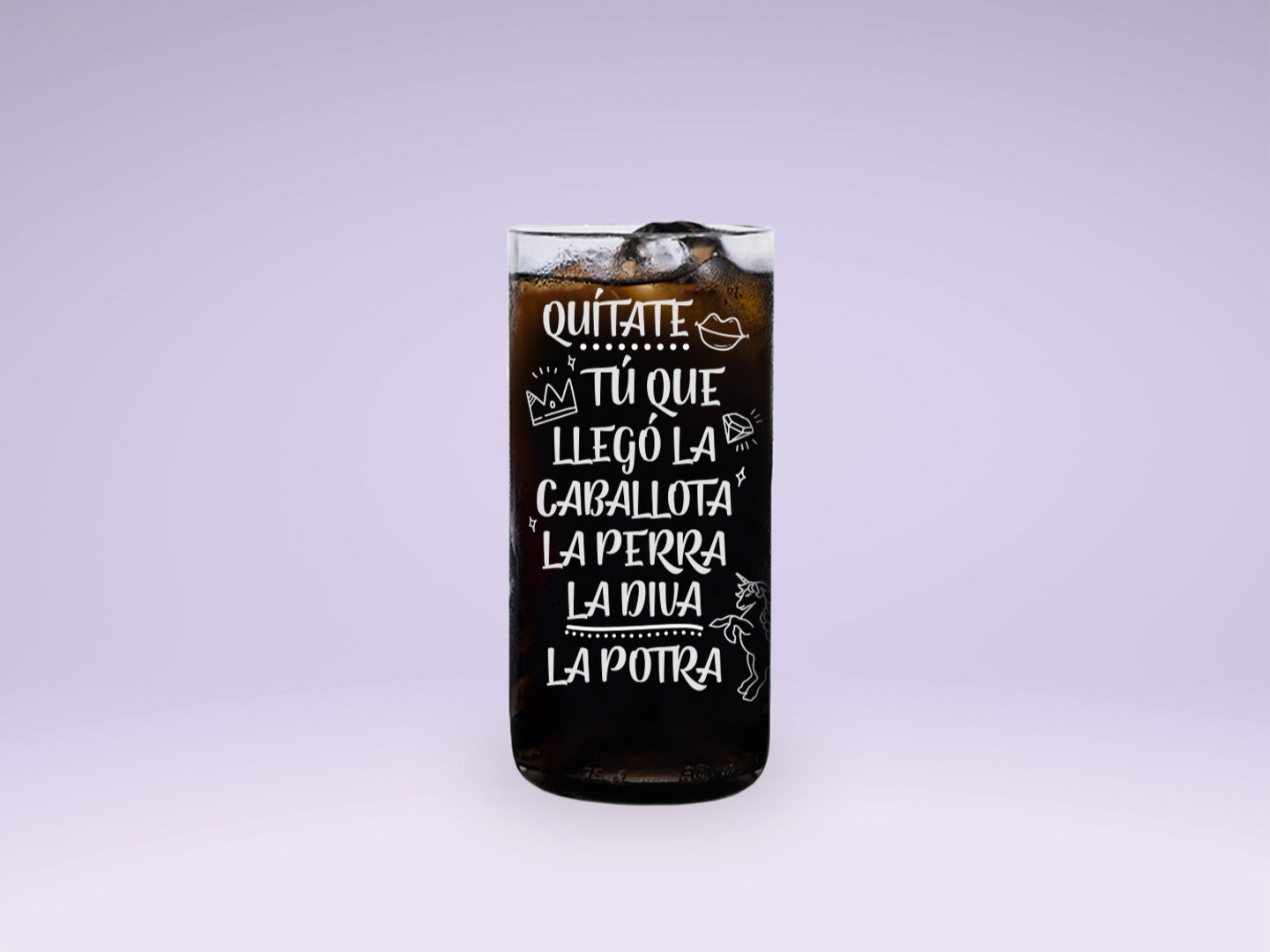 DIVAS URBANAS - JUEGO DE 6 VASOS - 500 ml