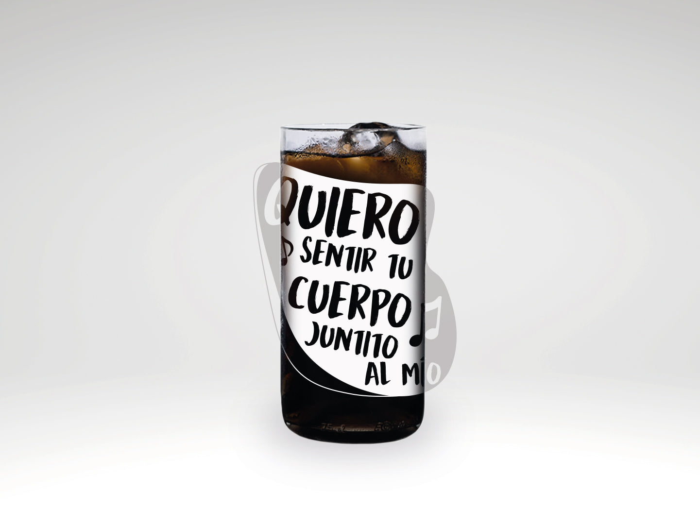 Vaso TikTok quiero sentir tu cuerpo... color transparente 500ml