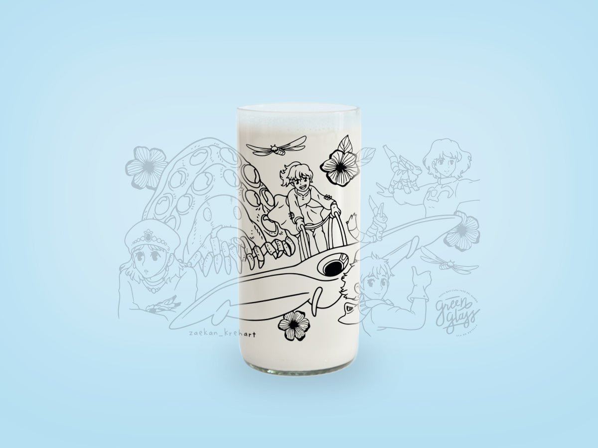 Vaso Película Nausicaä del Valle del Viento color Transparente 500ml
