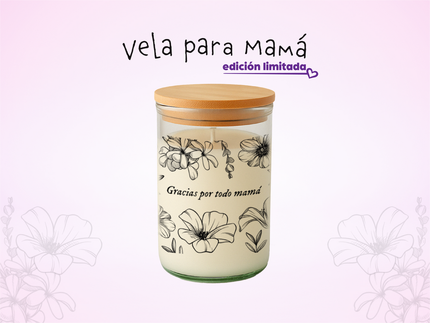 Vela Para Mamá - Aroma Vainilla