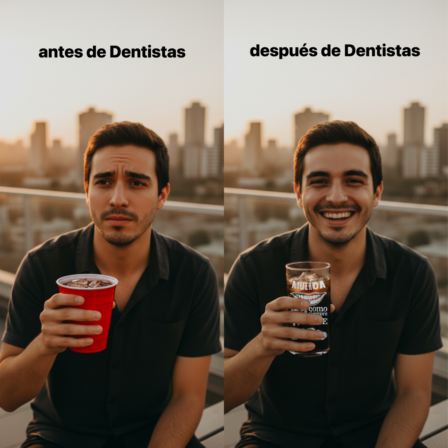 Dentistas - Juego de 6 Vasos de 500 ml