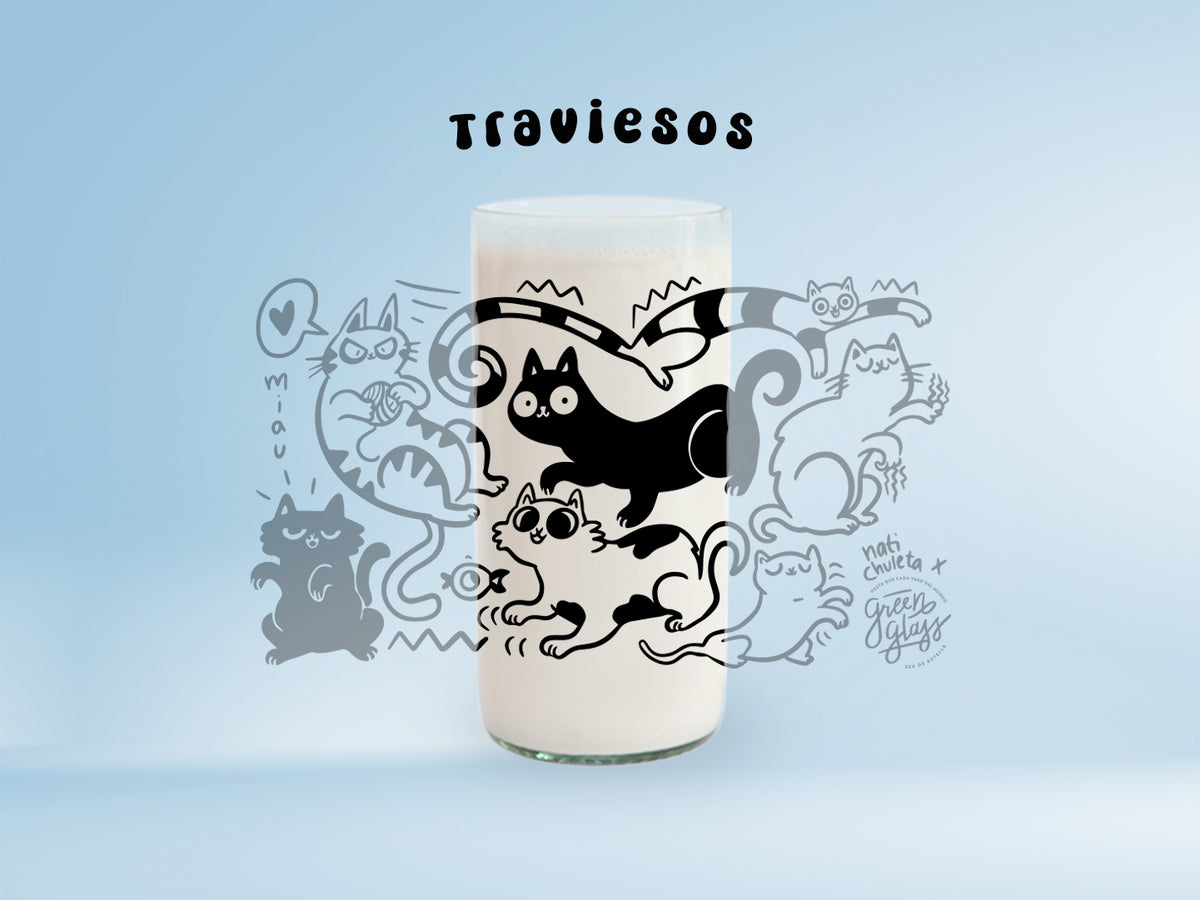 Miau Glass - Juego de 6 Vasos - 500 ml