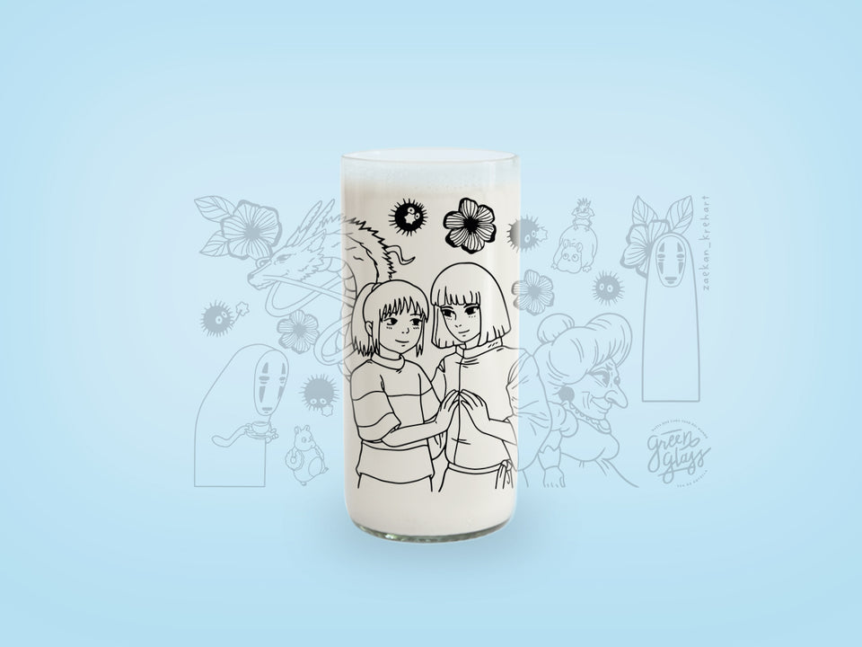 Vaso Película El Viaje De Chihiro color Transparente 500ml