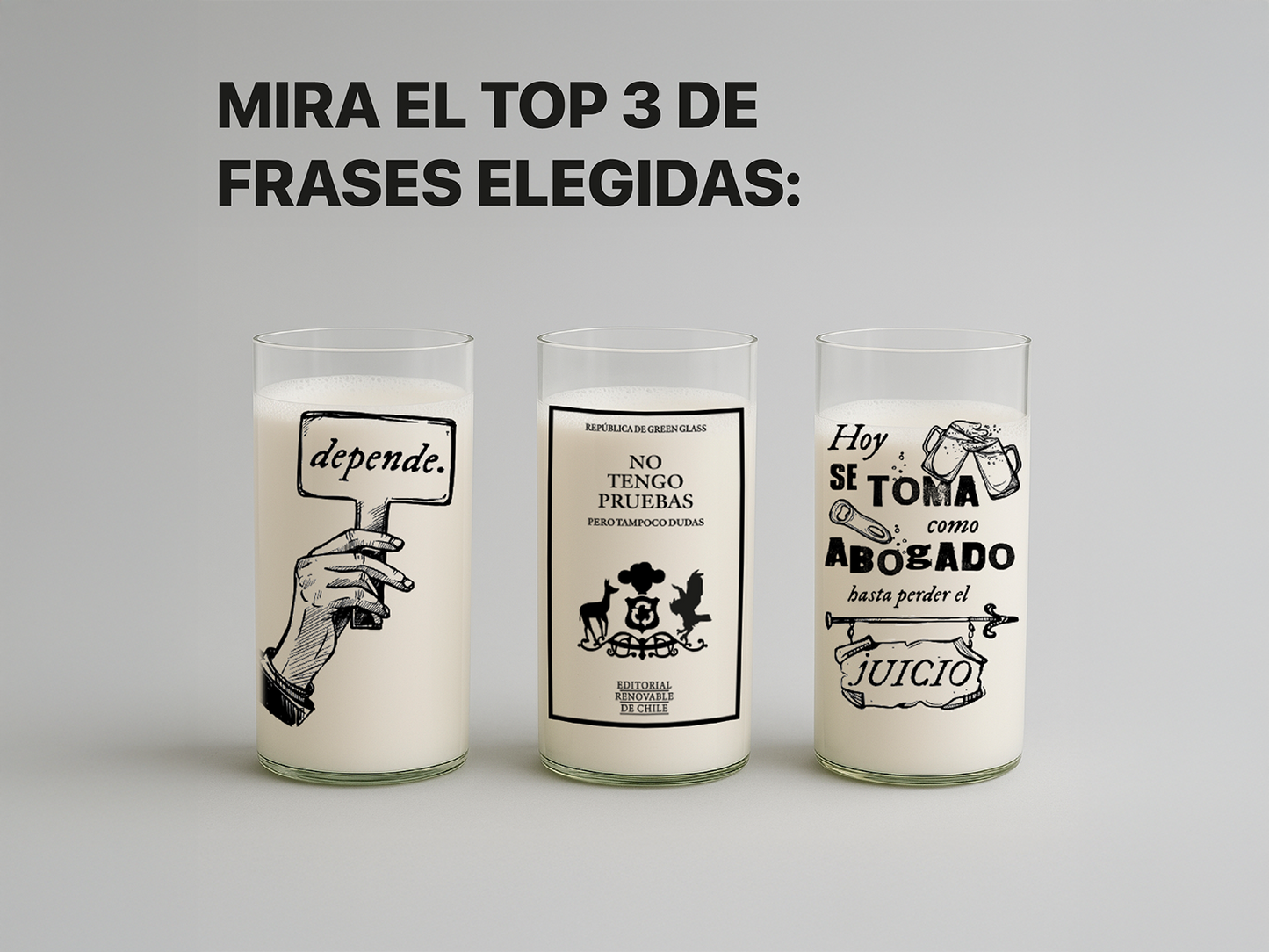 Abogados - Juego de 6 Vasos - 500 ml
