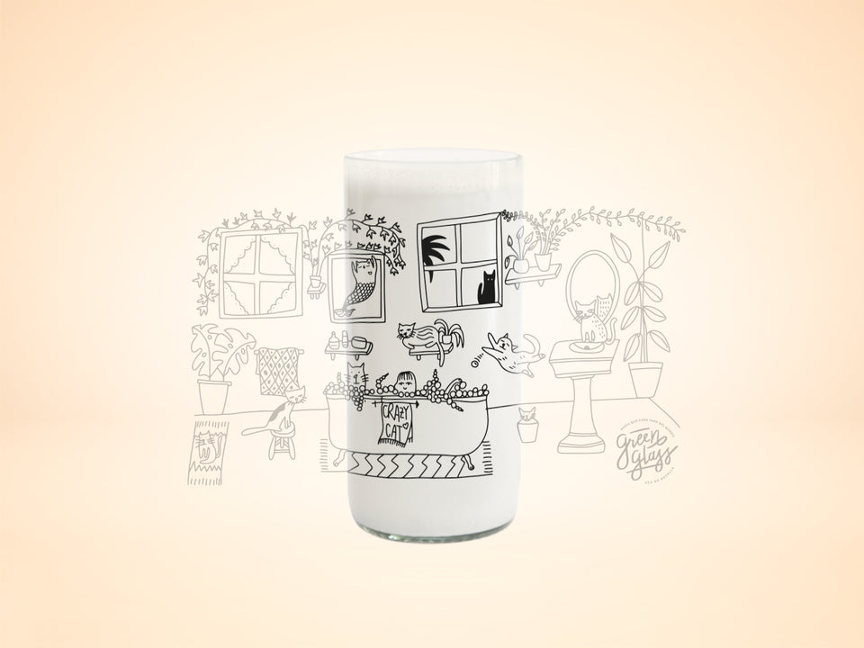 Cat Lover - Juego de 6 Vasos Gatunos - 500ML