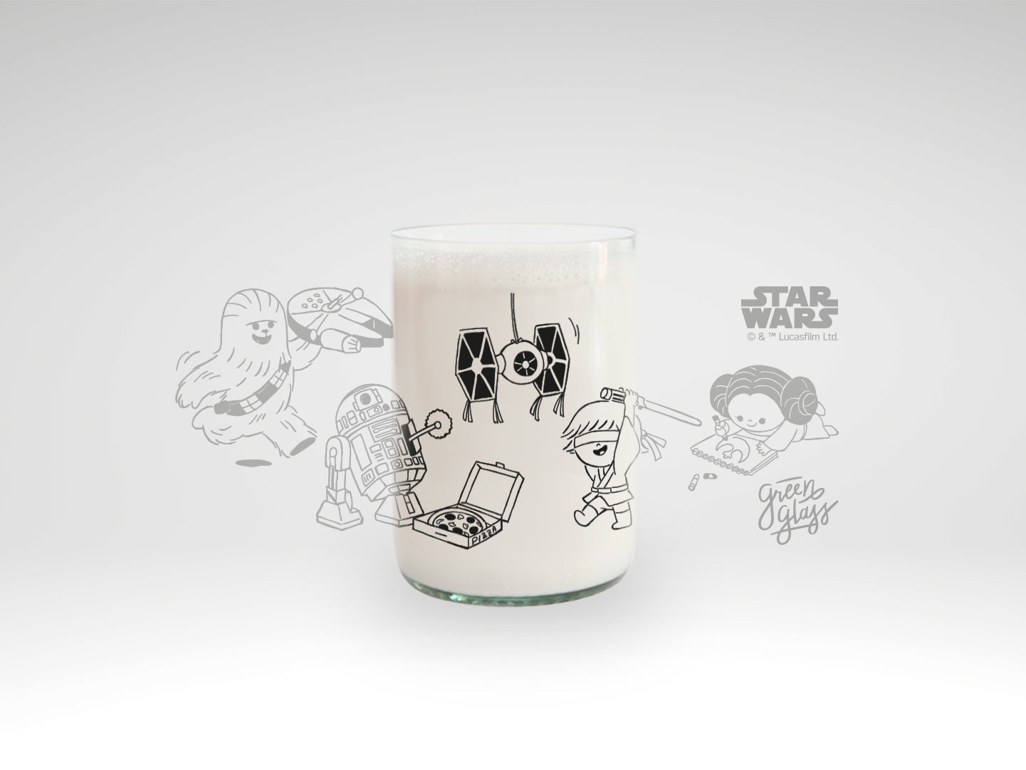 Star Wars  Kids - Juego de 4 vasos - 330 ml