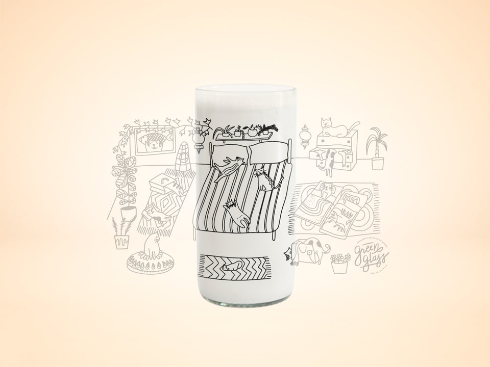 Cat Lover - Juego de 6 Vasos Gatunos - 500ML