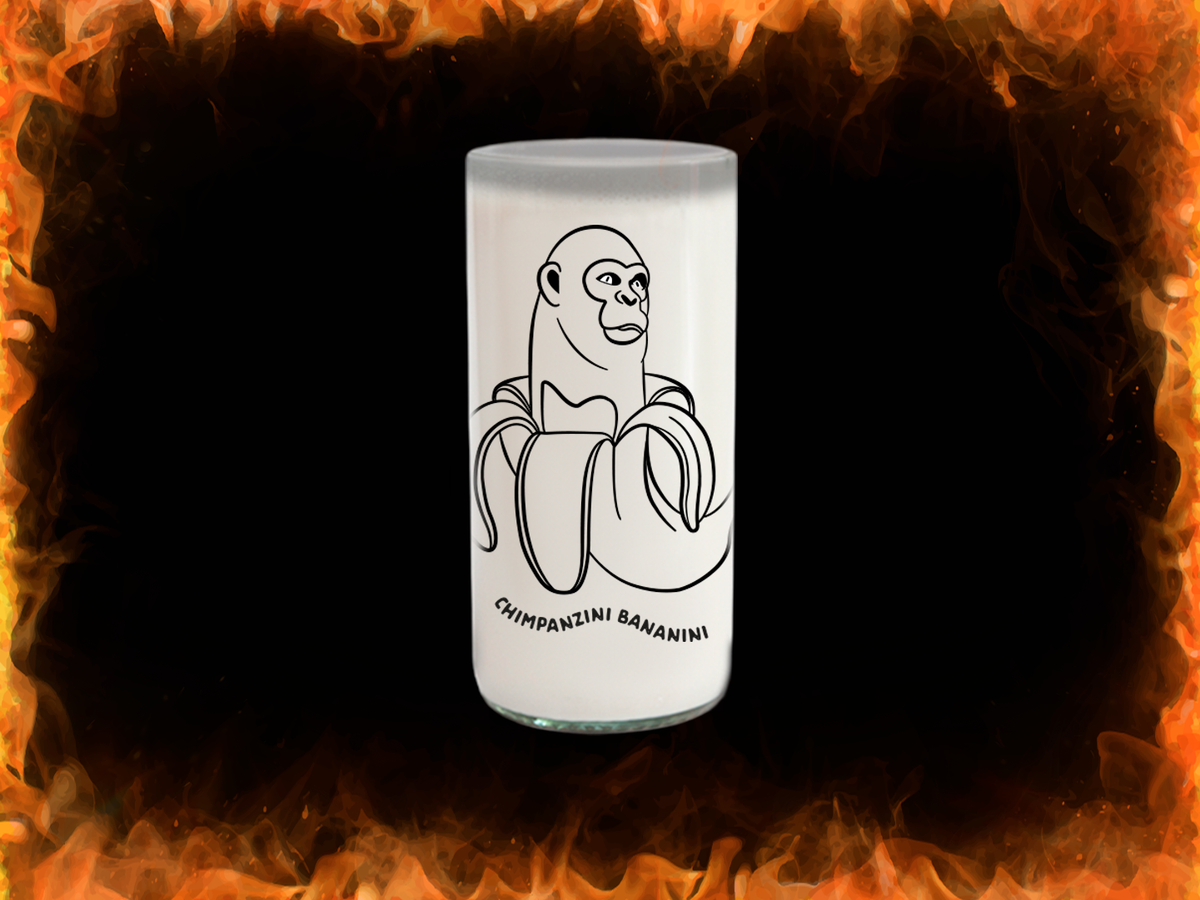 Vaso Chimpanzini Bananini Edición Limitada Color Transparente 500 ml
