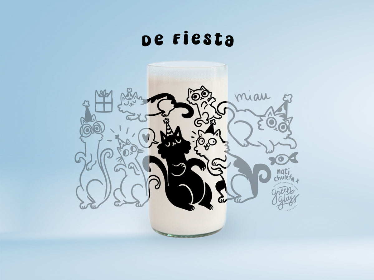 Miau Glass - Juego de 6 Vasos - 500 ml