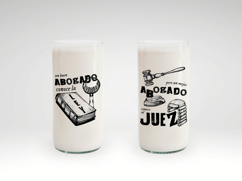 Abogados - Juego de 6 Vasos - 500 ml
