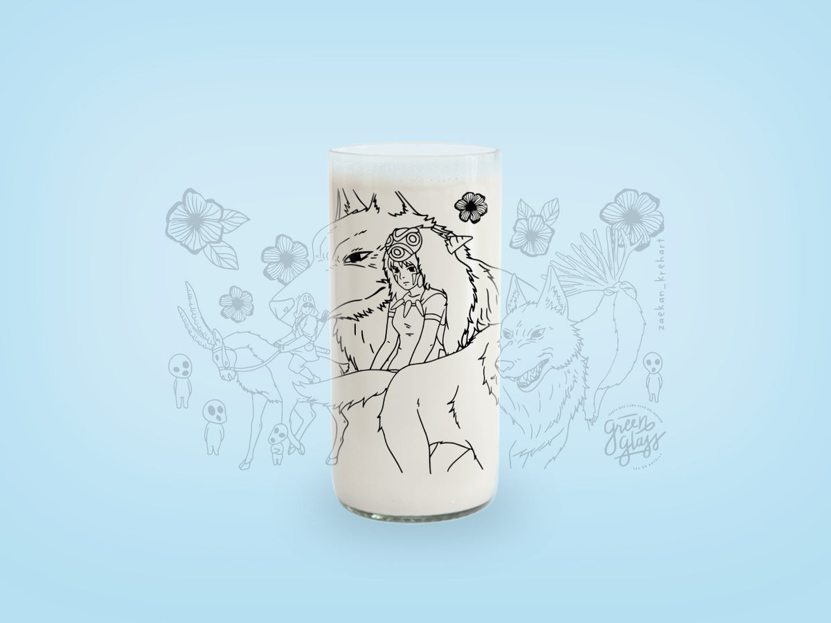 Vaso Película La Princesa Mononoke color transparente 500ml