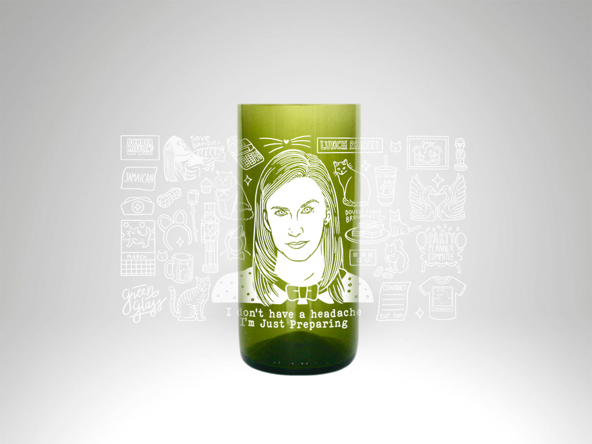 Vaso Angela Kinsey The Office Color Verde 500ml