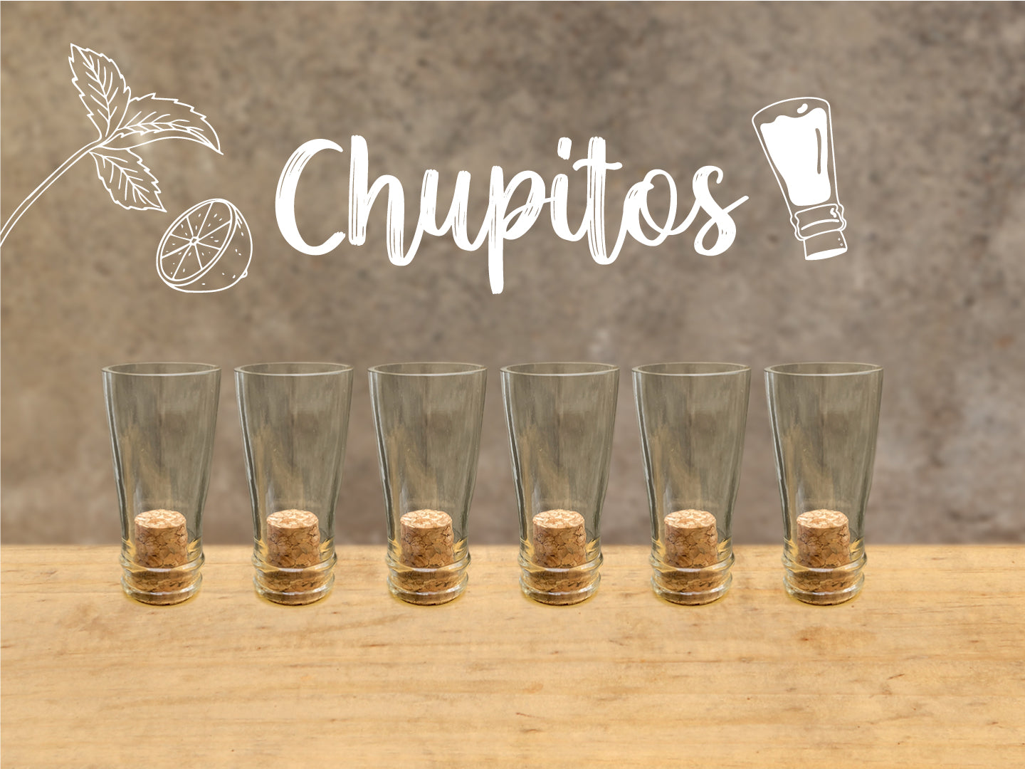 Chupitos Chupitos! Juego de 6 Vasos shot - 20 ml
