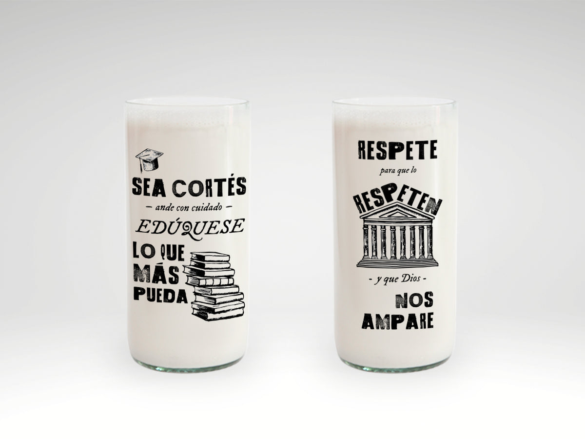 Vaso Cortés Abogados Color Transparente 500ml