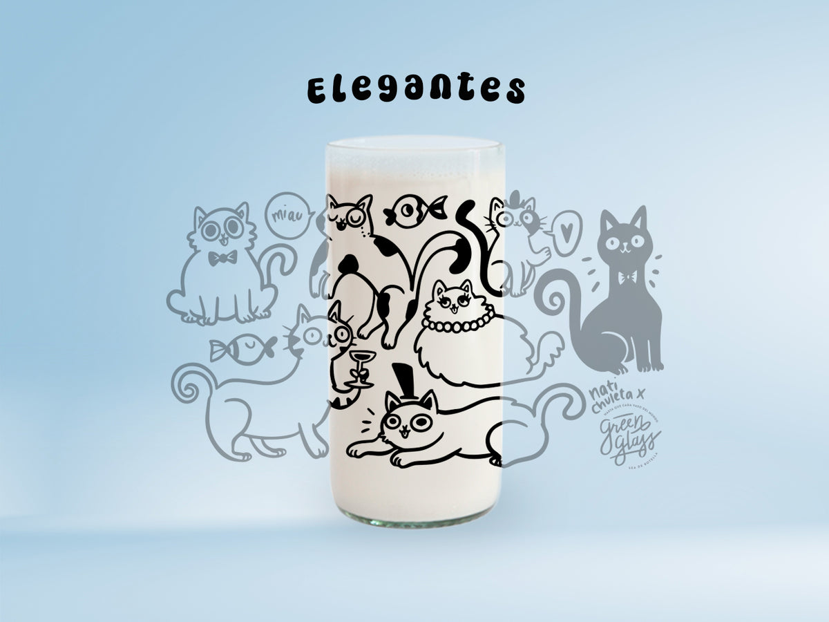 Miau Glass - Juego de 6 Vasos - 500 ml