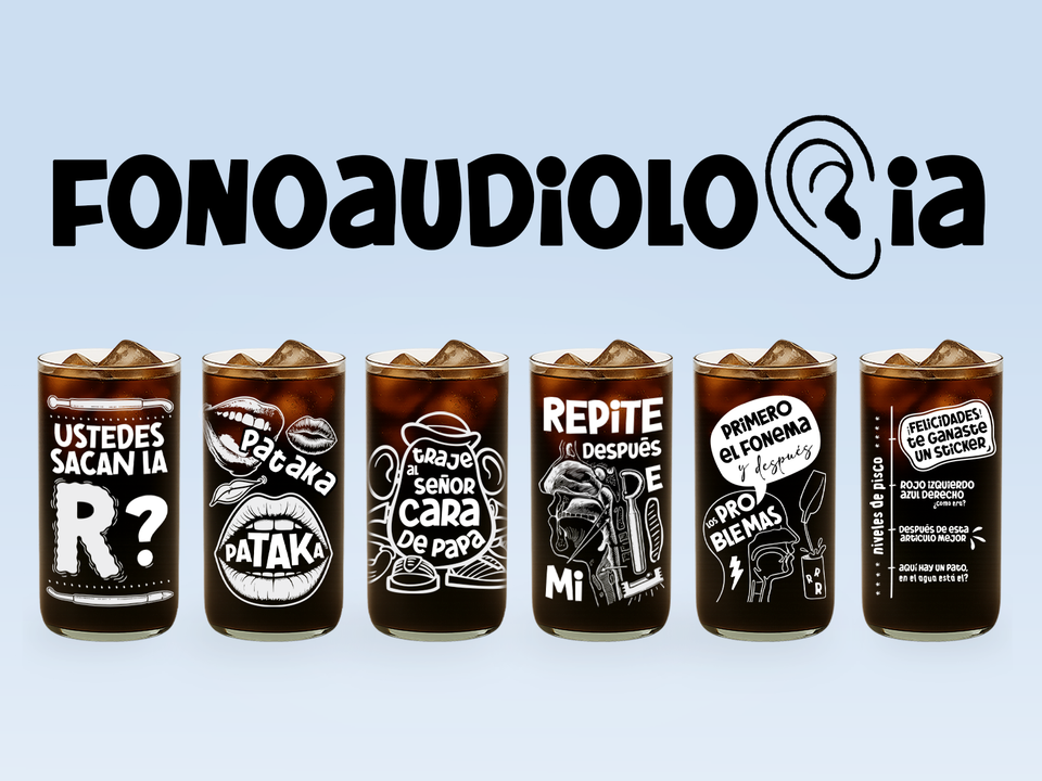 Fonoaudiología - Juego de 6 Vasos