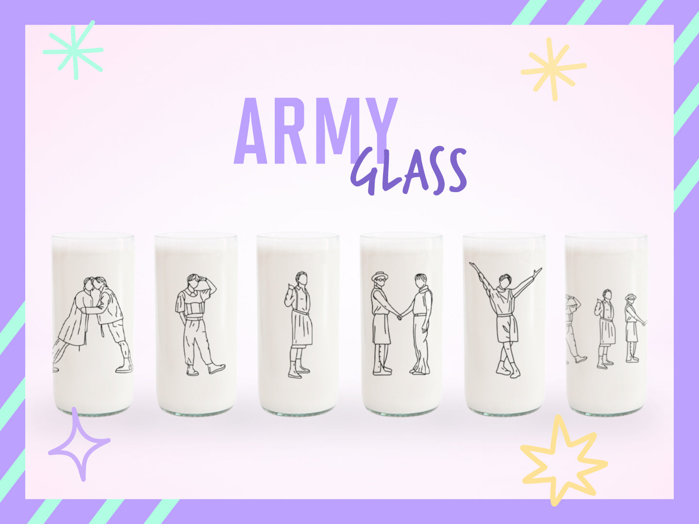 Army Glass - Juego de 6 vasos