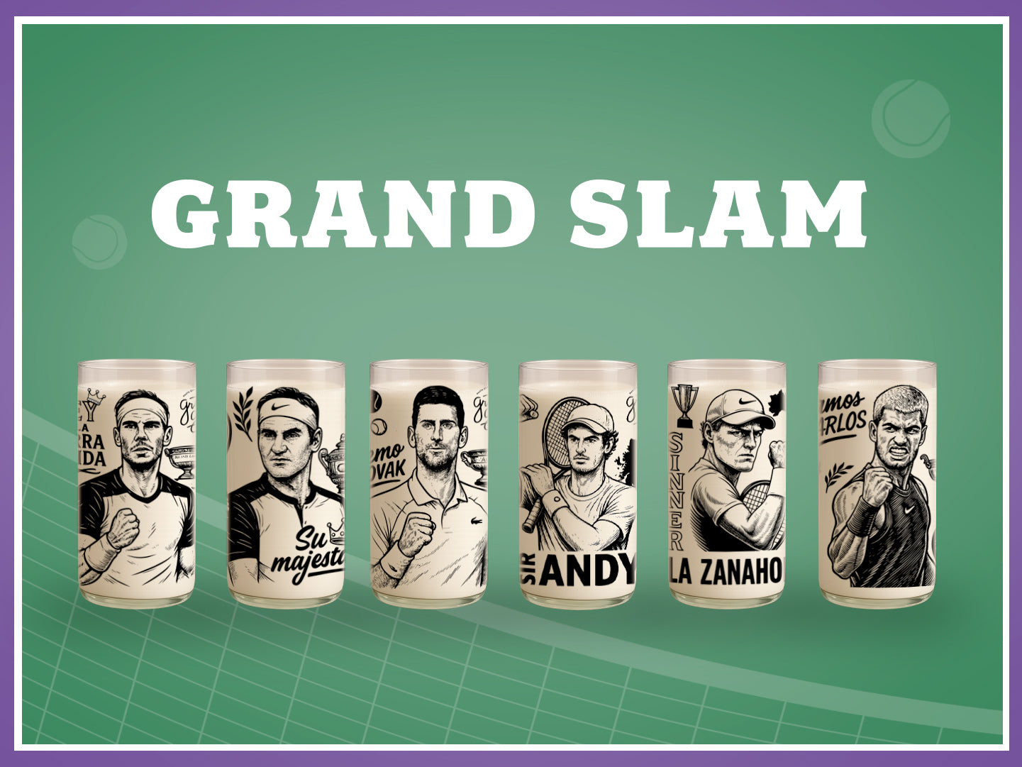 GRAND SLAM - Juego de 6 Vasos