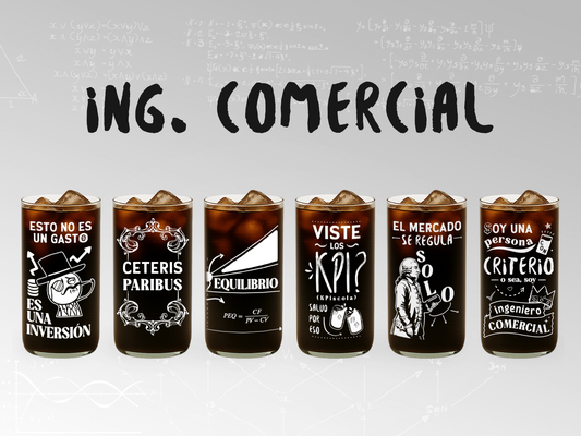 Ing. Comercial - Juego de 6 Vasos