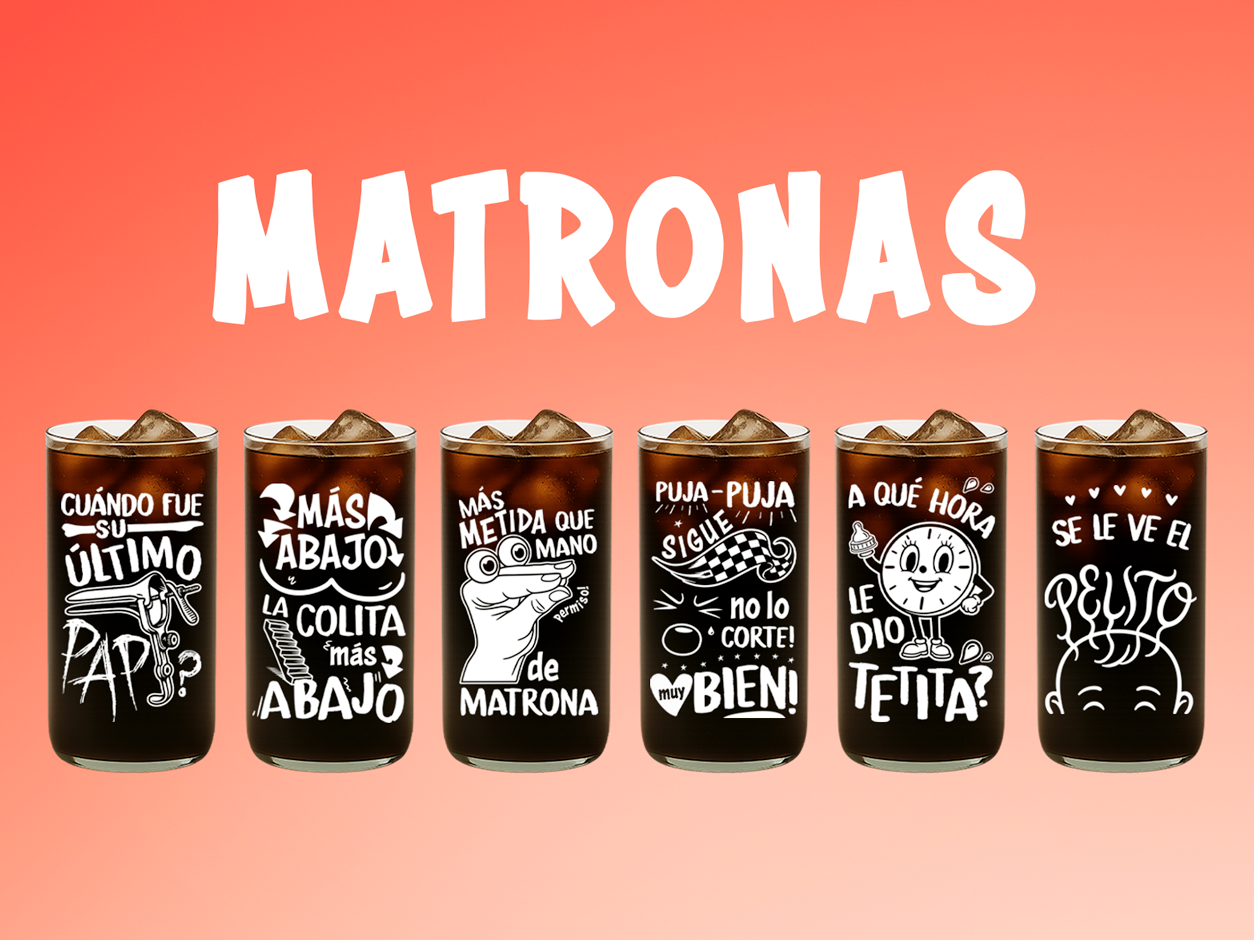 Matronas - Juego de 6 Vasos
