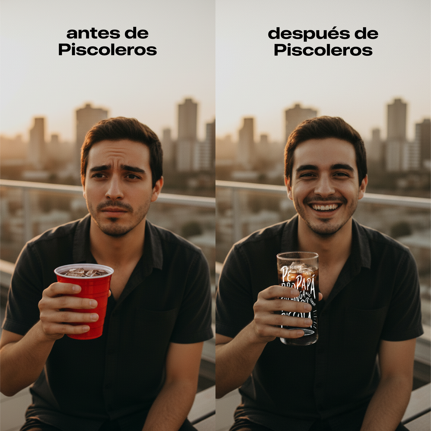 Piscoleros  - Juego de 6 Vasos - 500 ml