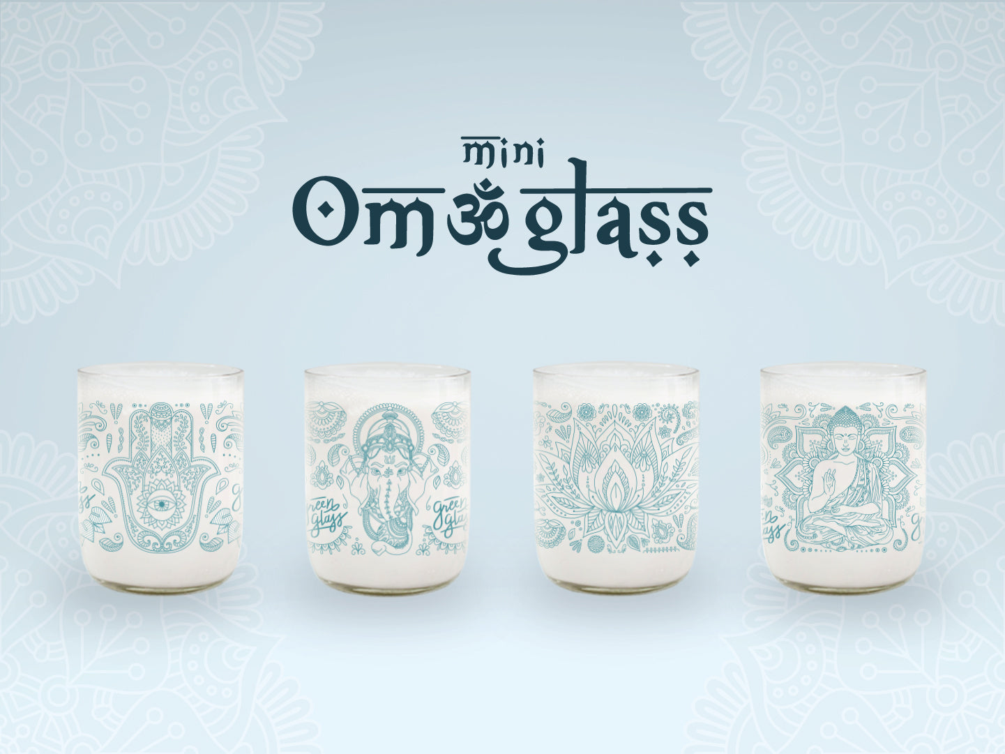 Mini Om Glass Juego de 4 Vasos