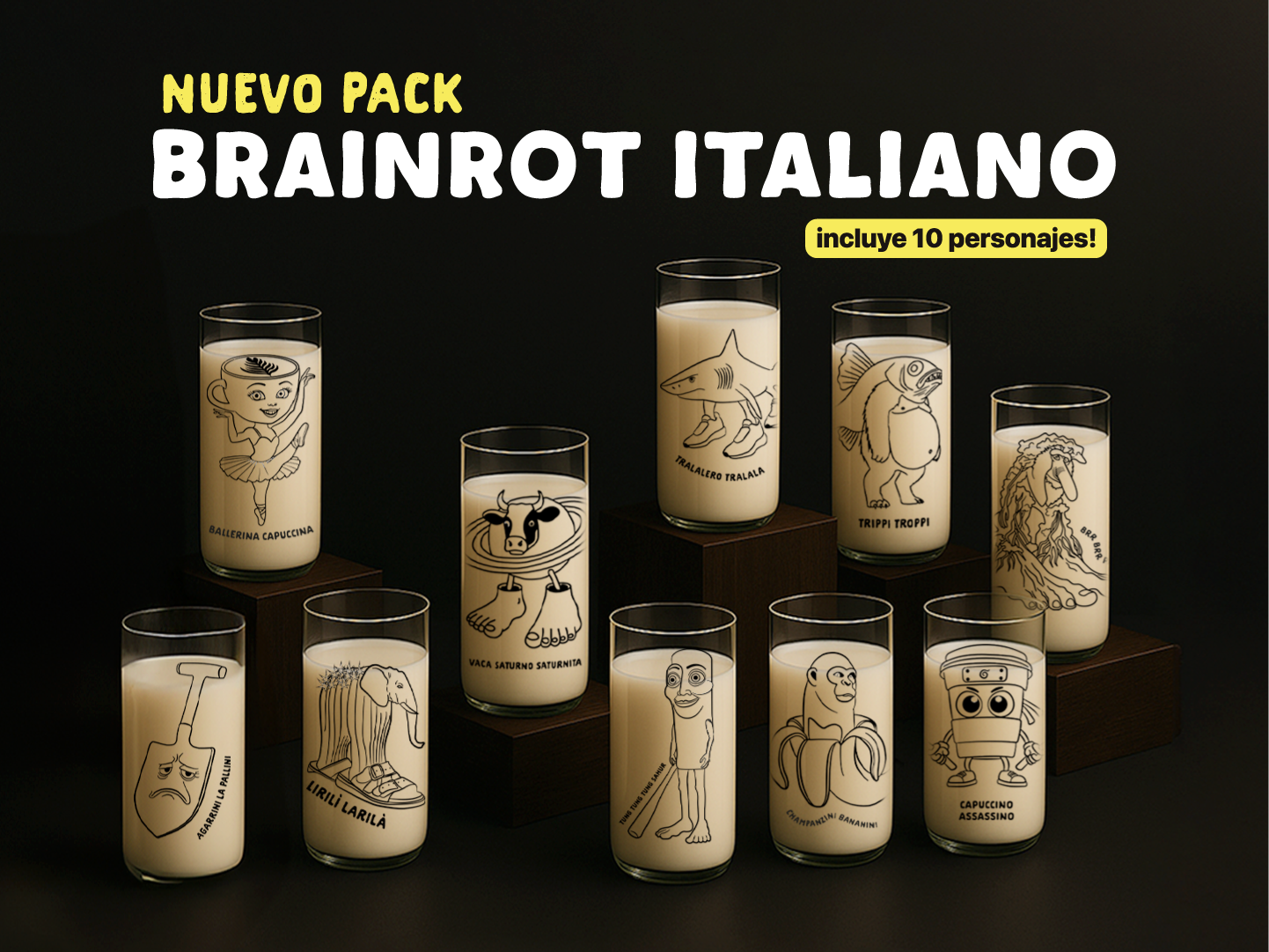 Pack Brainrot Italiano 10 Personajes - Edición Limitada