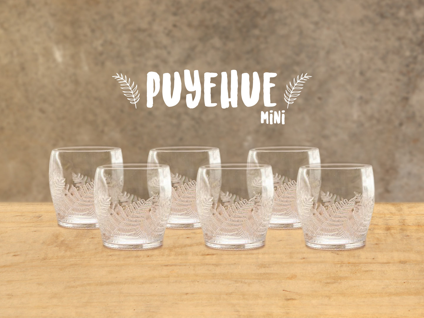 Puyehue Mini - Juego de 6 Vasos - 200 ml