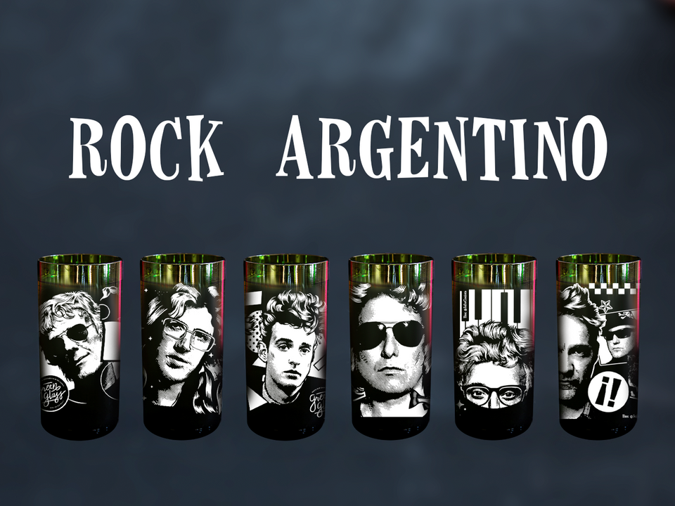 Rock Argentino - Juego de 6 Vasos - 500 ml