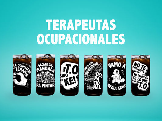 Terapeutas Ocupacionales  - Juego de 6 Vasos de 500 ml