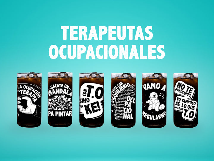 Terapeutas Ocupacionales  - Juego de 6 Vasos de 500 ml