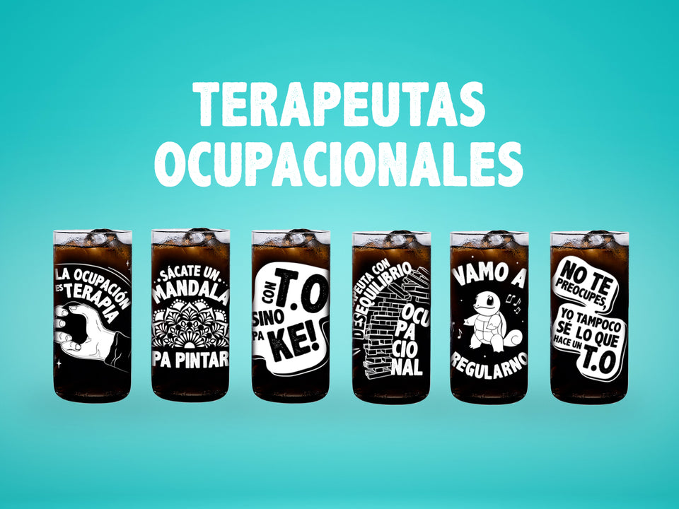 Terapeutas Ocupacionales  - Juego de 6 Vasos de 500 ml