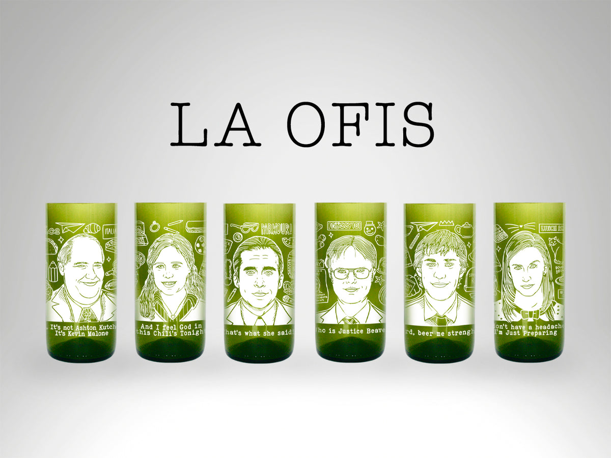 La Ofis - Juego de 6 vasos - 500 ml