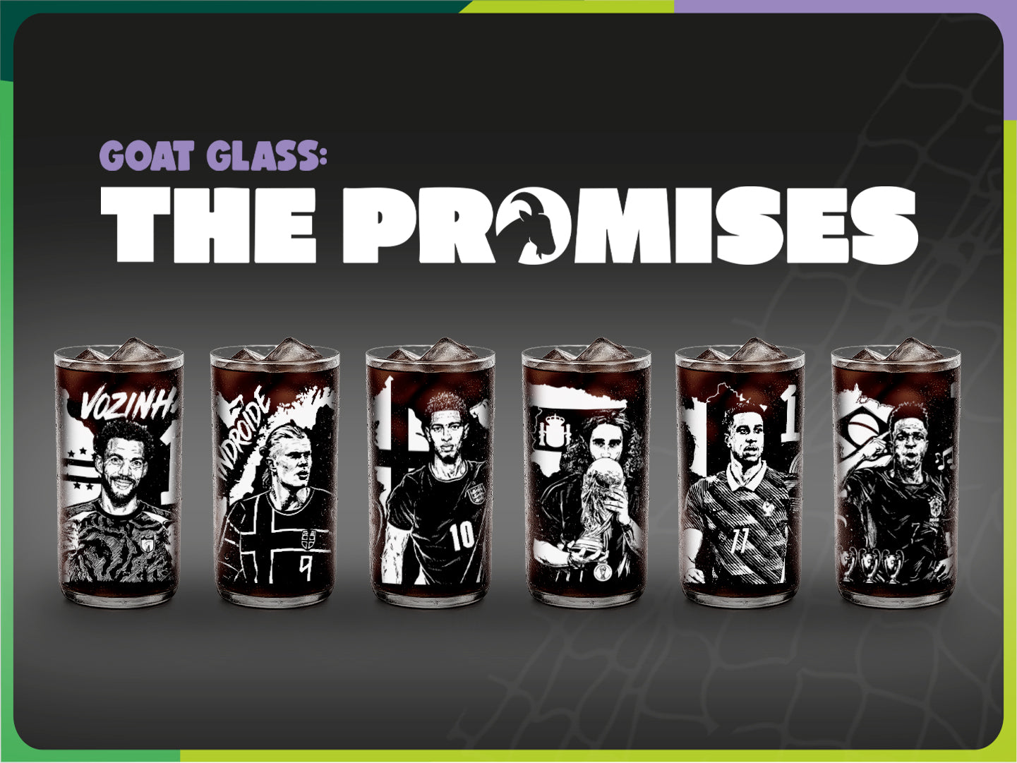 GOAT GLASS: THE PROMISES - Juego de 6 Vasos