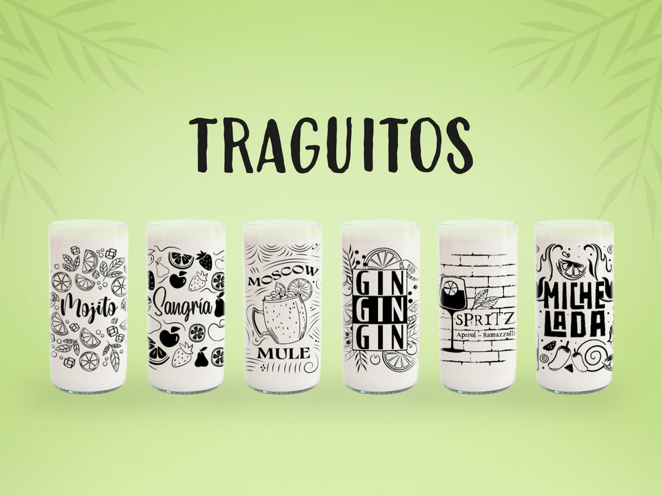 Traguitos - Juego de 6 Vasos - 500 ml
