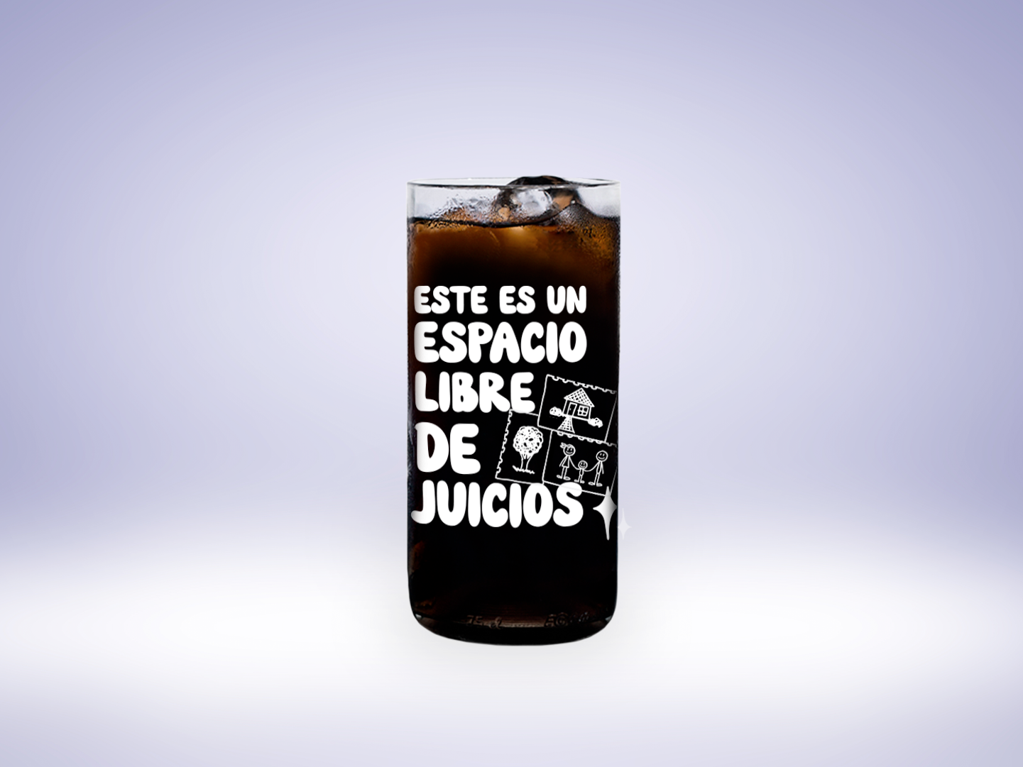 Vaso Espacio Libre Psicólogos Color Transparente 500ml