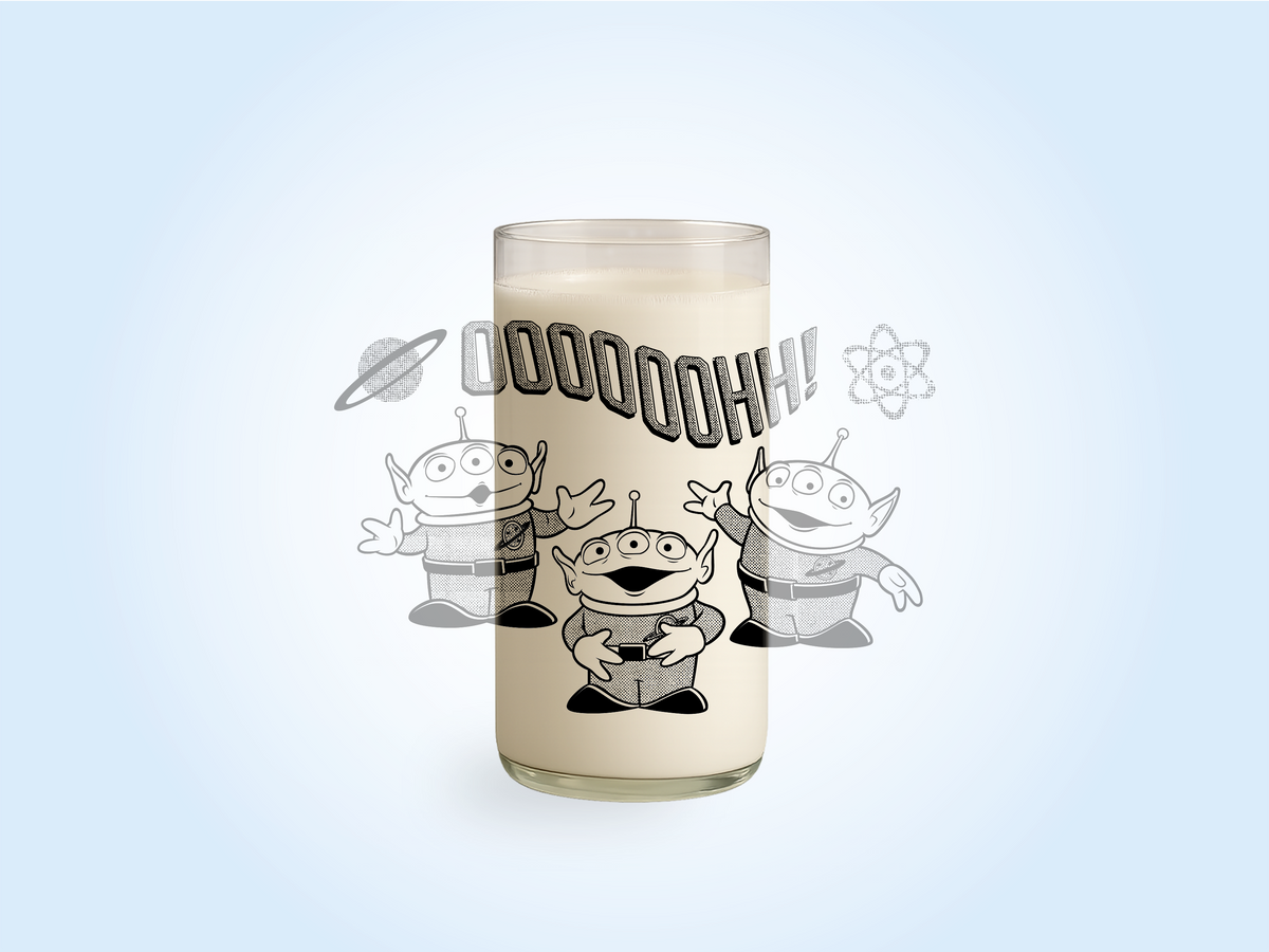 Vaso Marcianos Toy Story Vintage Color Transparente