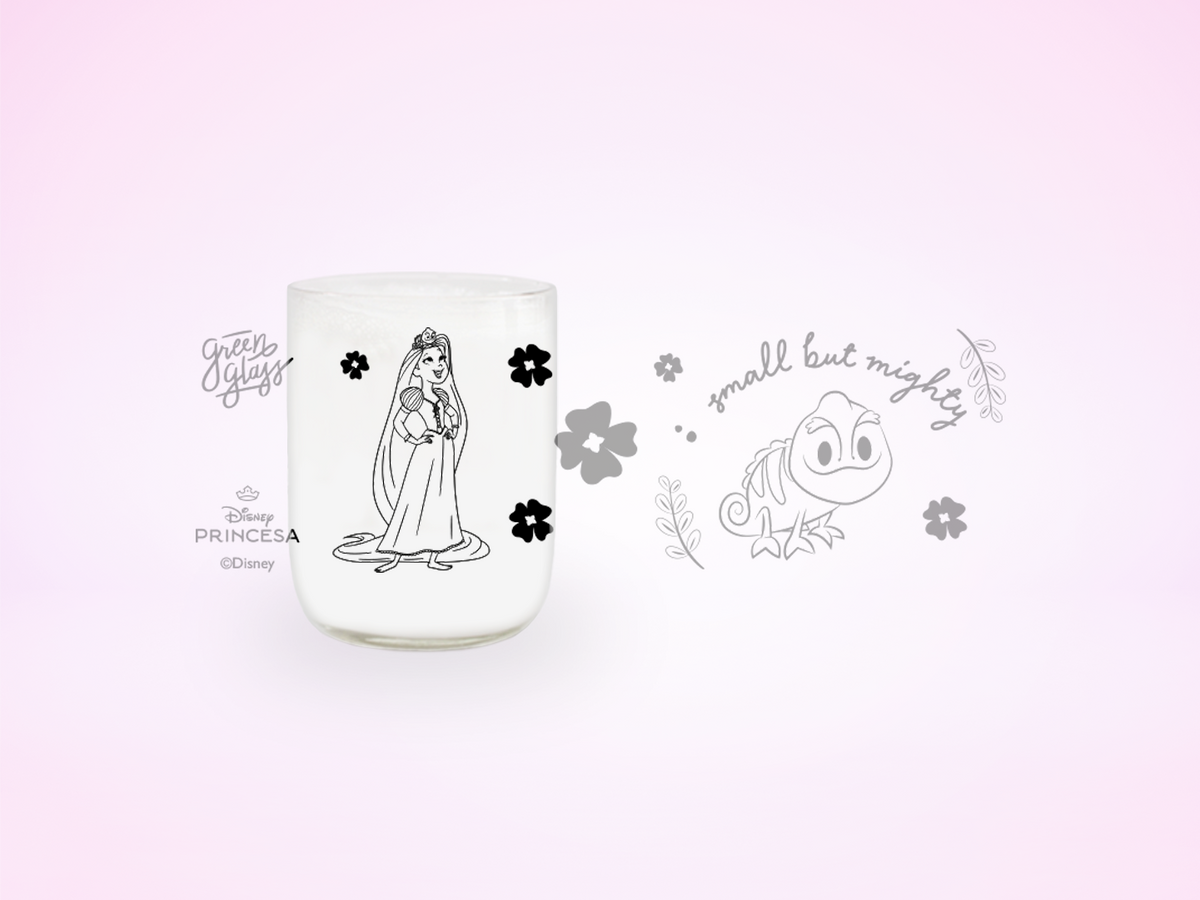 Vaso Mighty Disney Princesa Colección Cute Color Transparente